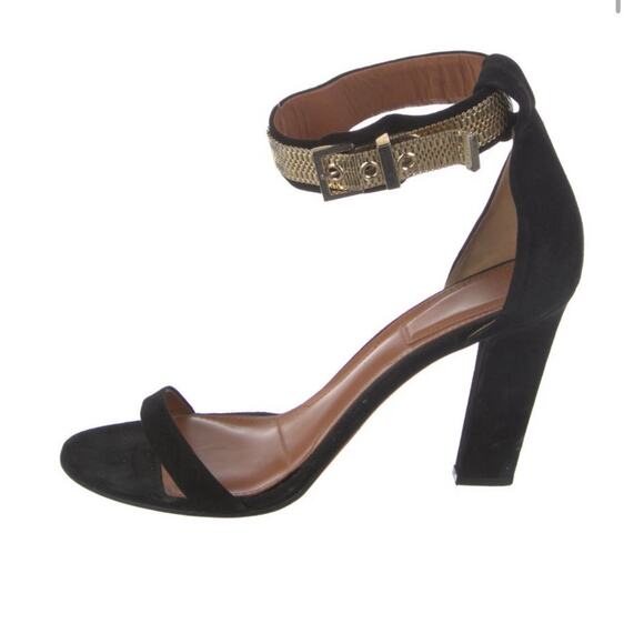 Authentic Givenchy Guiliana Gold Chain Ankle Strap Stiletto Sandals Sz EU 41 EUC - Picture 5 of 7